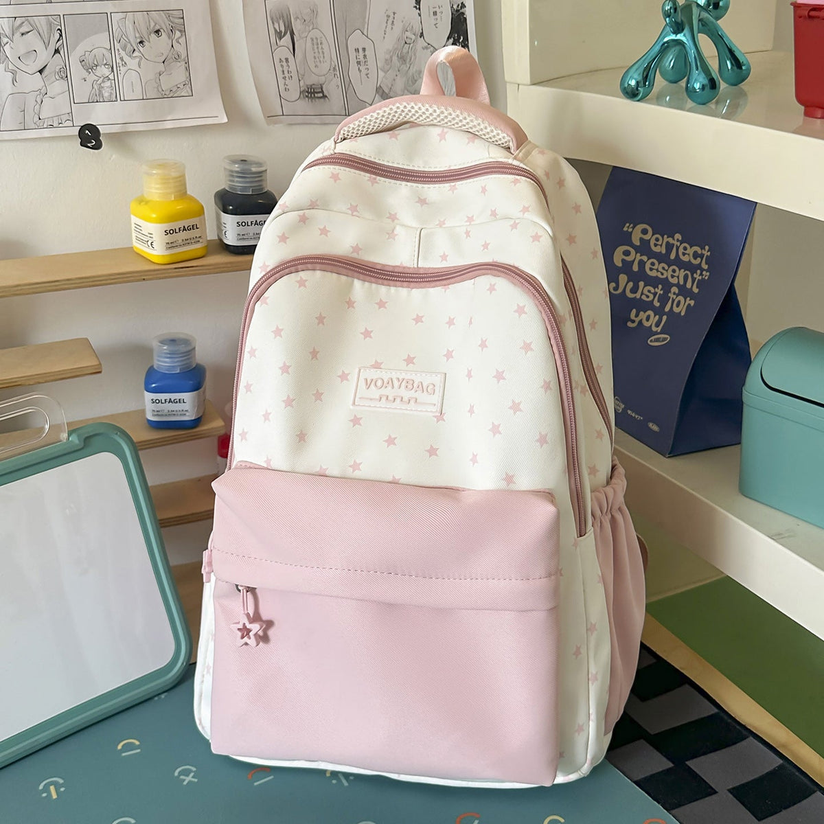 Star-Emblazoned School Backpack LoungeYard — product view 6