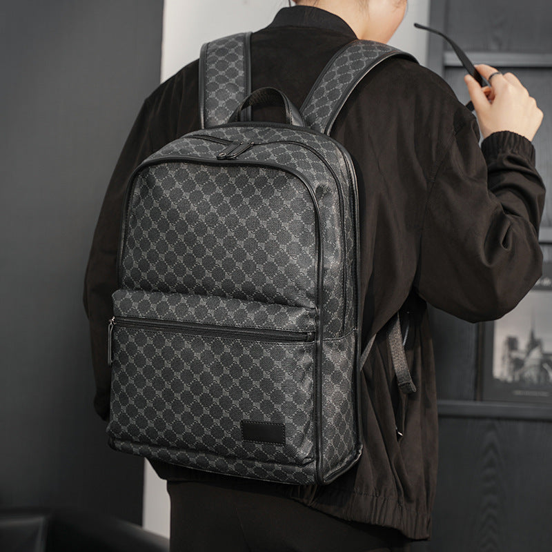 Elegant backpack with padded laptop compartment LoungeYard — product view 2