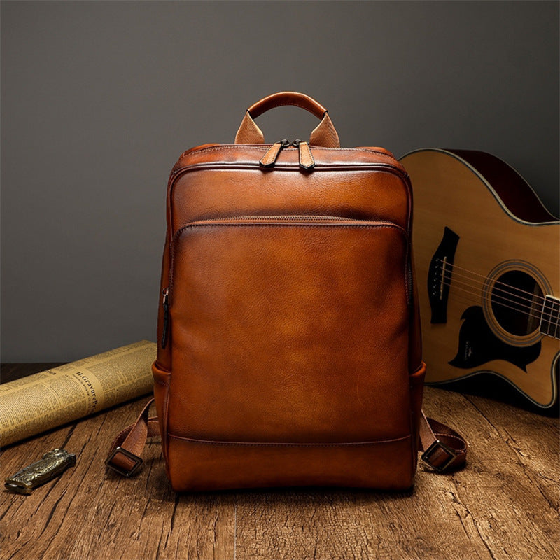 More Elegant and Functional Backpack Made of High-Quality Leather LoungeYard — product view 3
