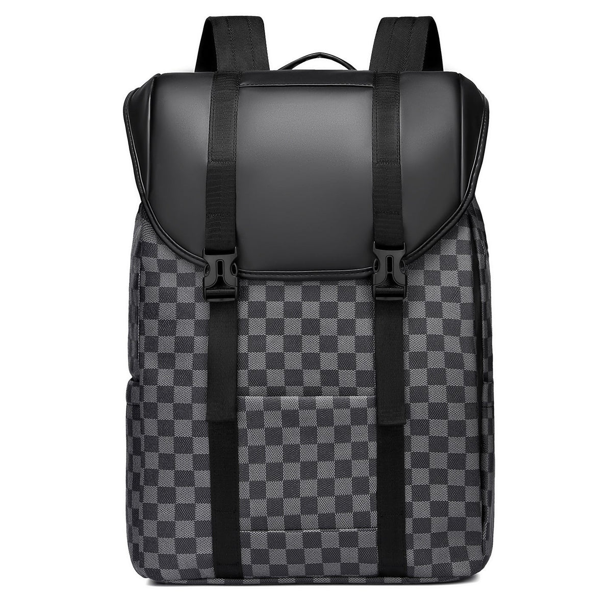 Stylish Checked Pattern Backpack LoungeYard — product view 1
