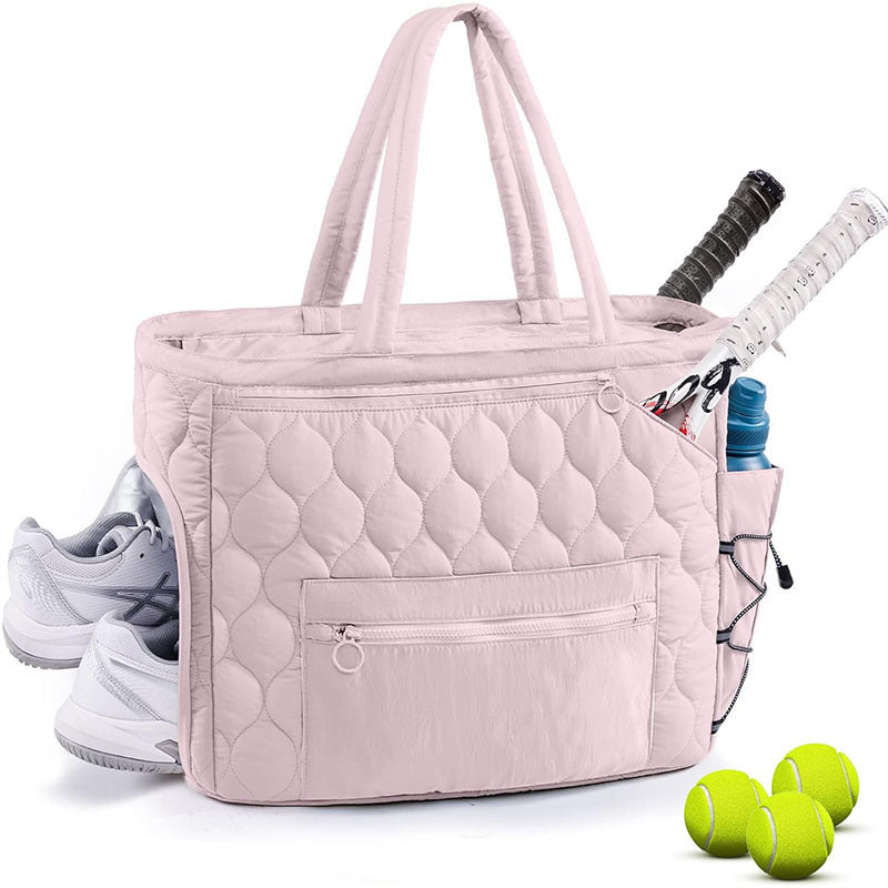 Quilted Multi-Compartment Sports Tote Bag LoungeYard — product view 6