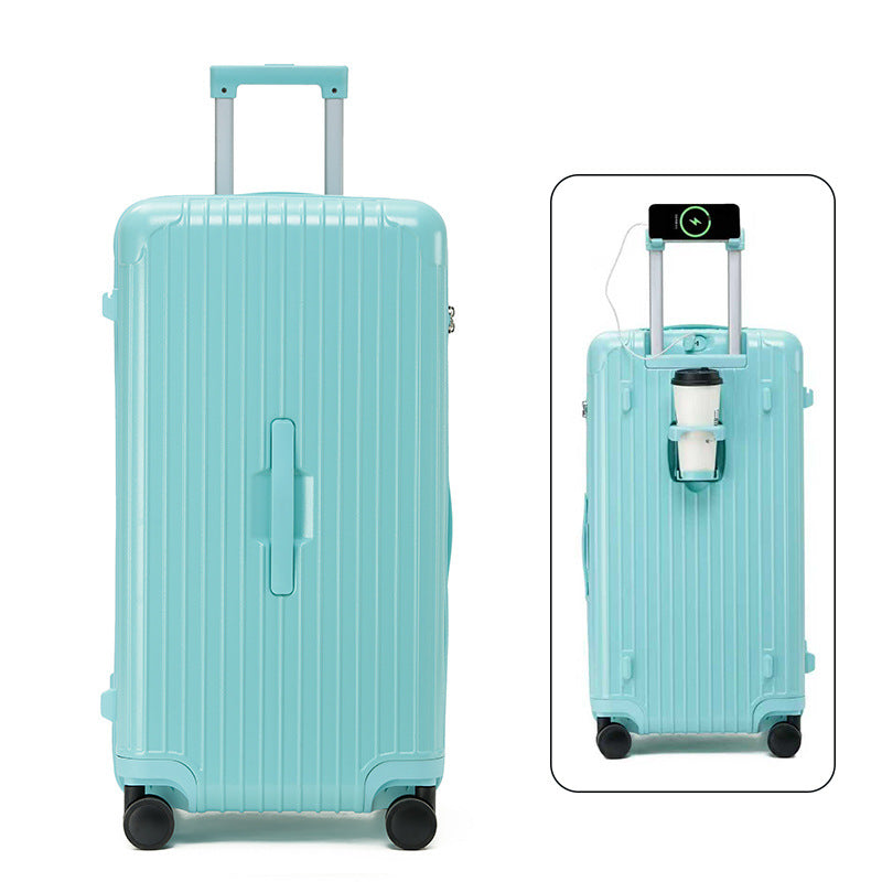 Hard-Shell Travel Suitcase with Multiple Sizes and Colors — product view 4