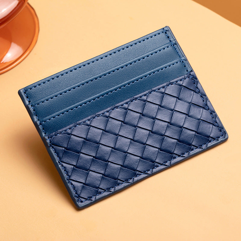 Woven Leather Card Holder LoungeYard — product view 7