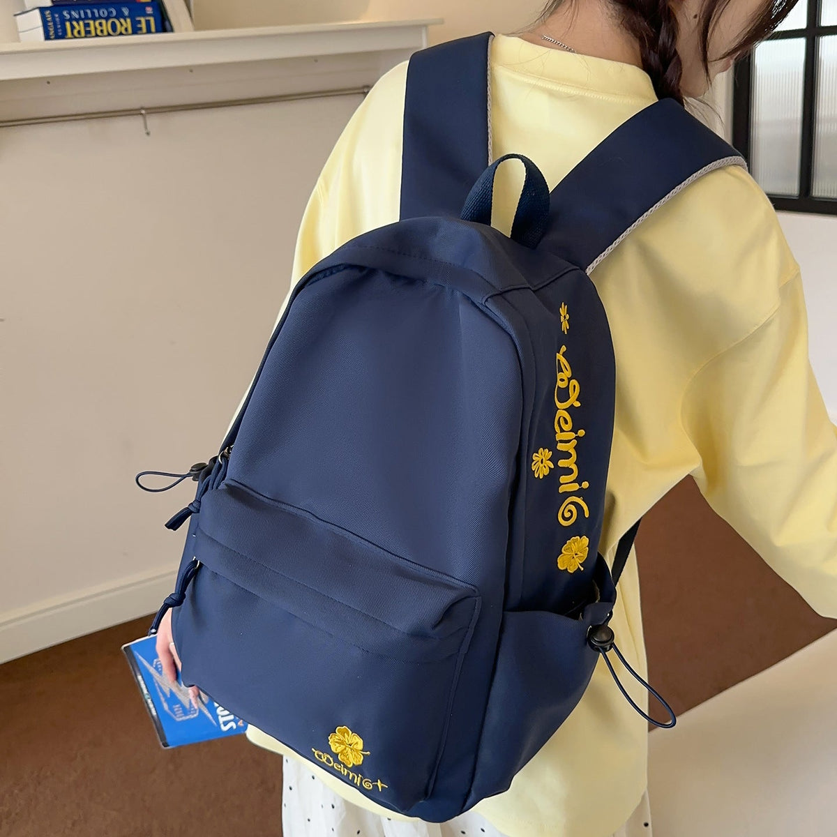 Casual Embroidered Backpack LoungeYard 1791205199 — product view 1