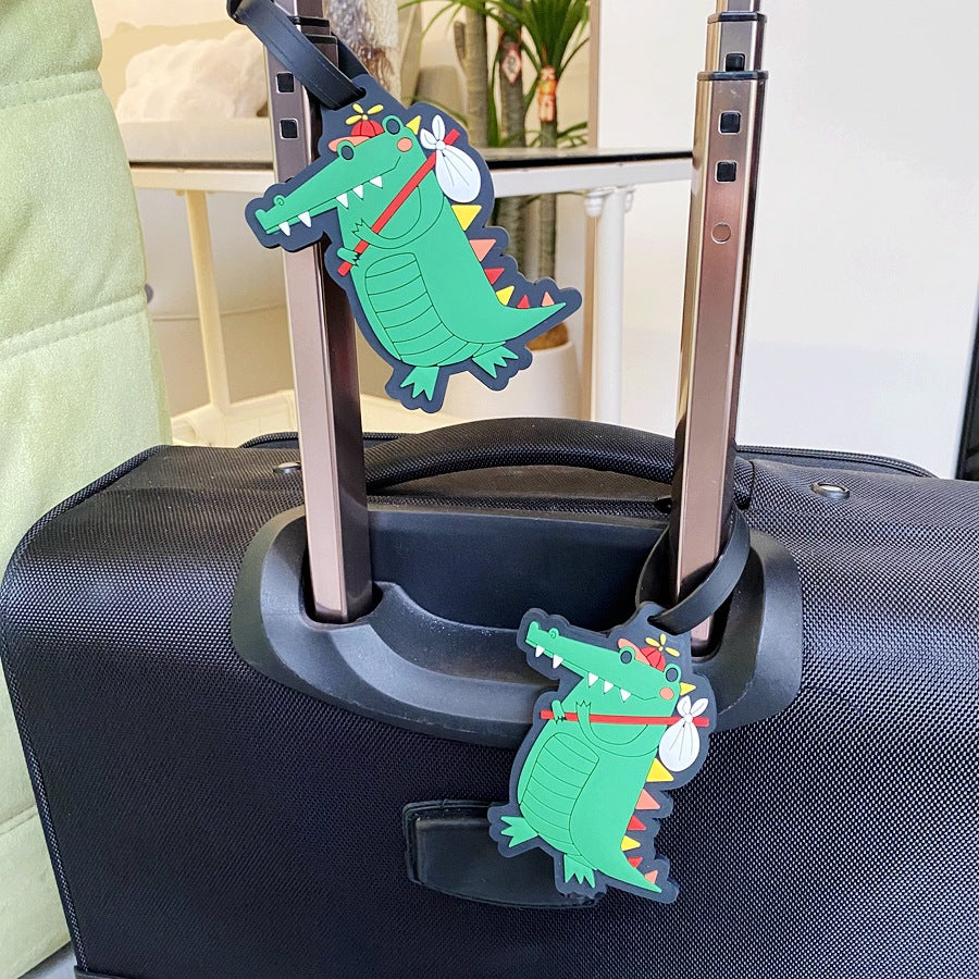 Fun Crocodile Luggage Tag LoungeYard — product view 2