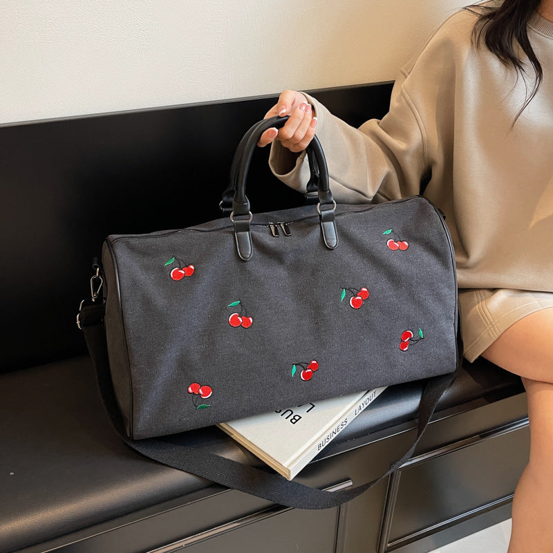Embroidered Travel Duffel Bag LoungeYard — product view 6
