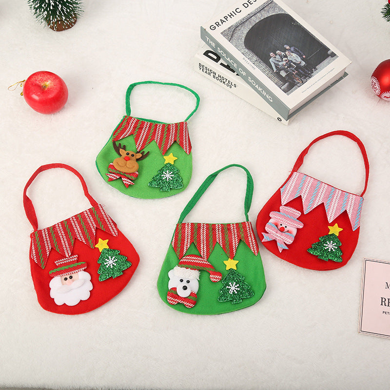 Festive Holiday-Themed Felt Tote Bag LoungeYard — product view 2