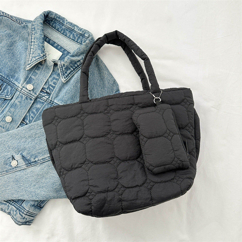Cozy Quilted Tote Bag — product view 3
