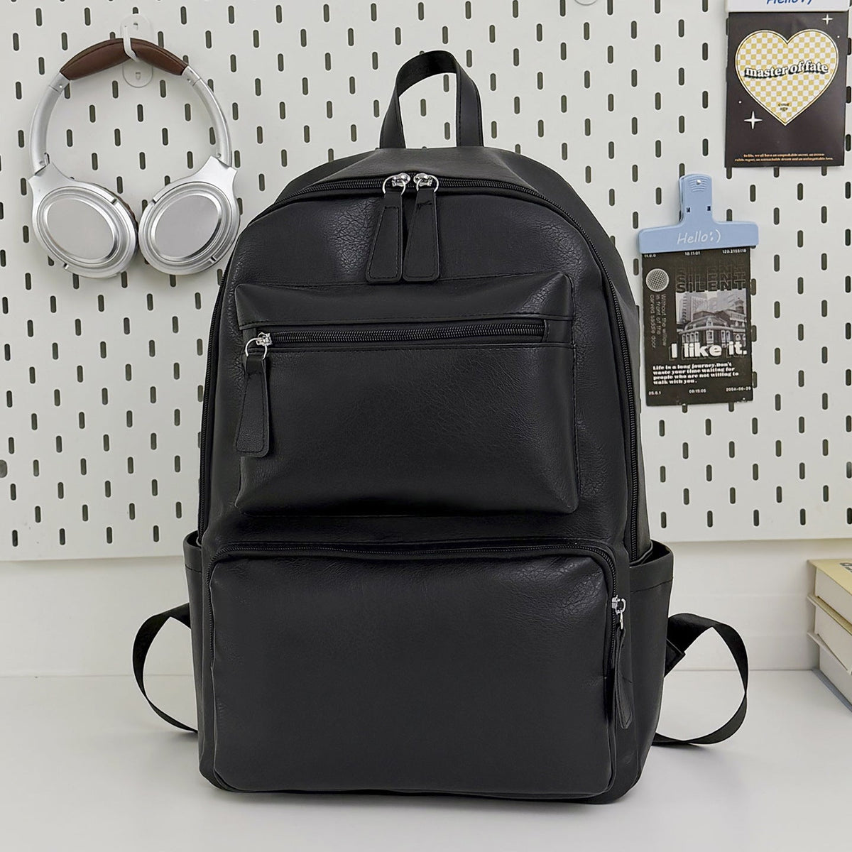 Modern Leather Backpack LoungeYard — product view 6