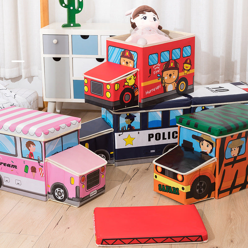 Police Car Storage Ottoman Bowlift — product view 1