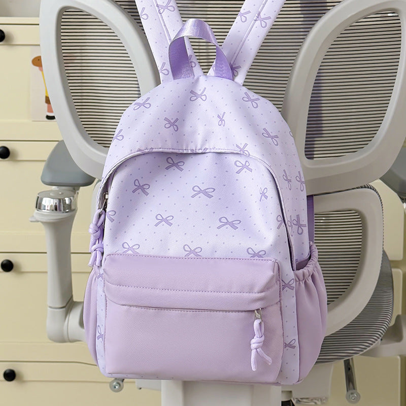Cute Decorative Bow-Themed Backpack LoungeYard — product view 7