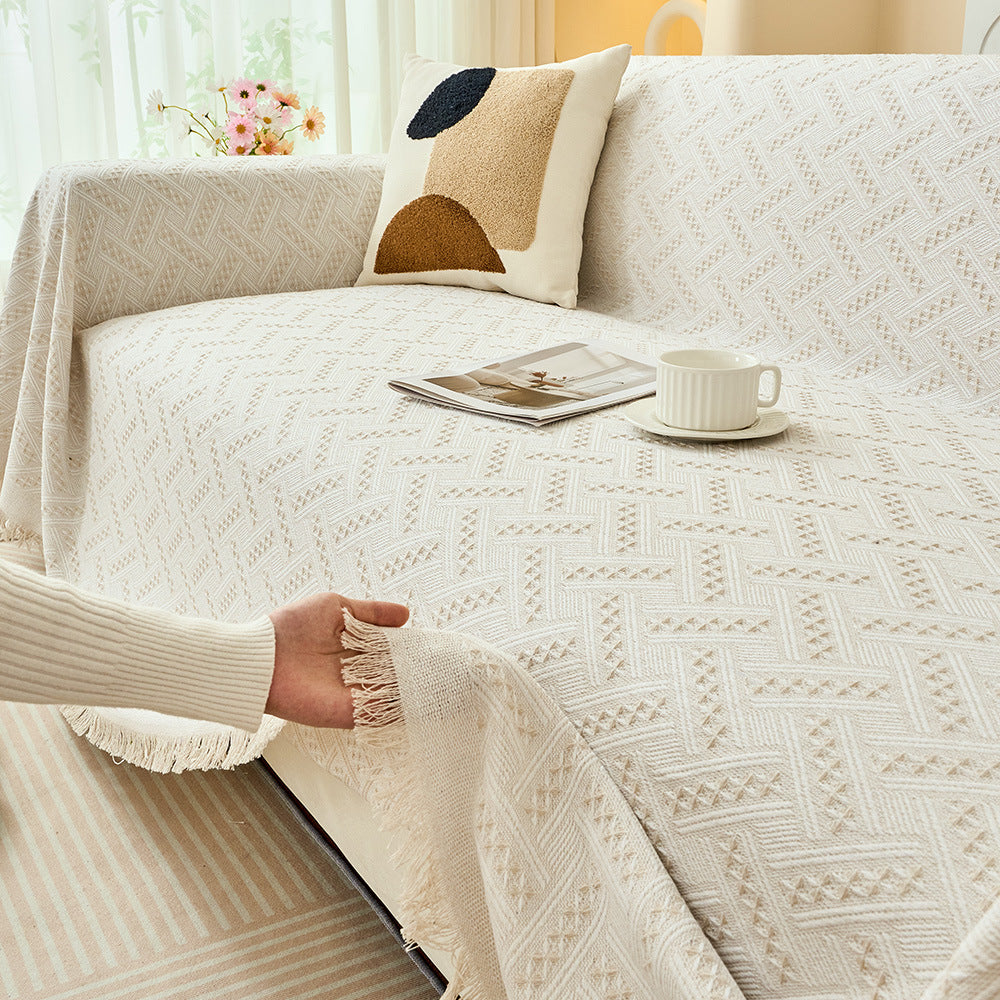 Stylish Woven Sofa Throw Blanket — product view 1