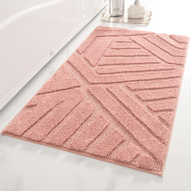 Modern Geometric Bath Mat Bowlift — product view 5