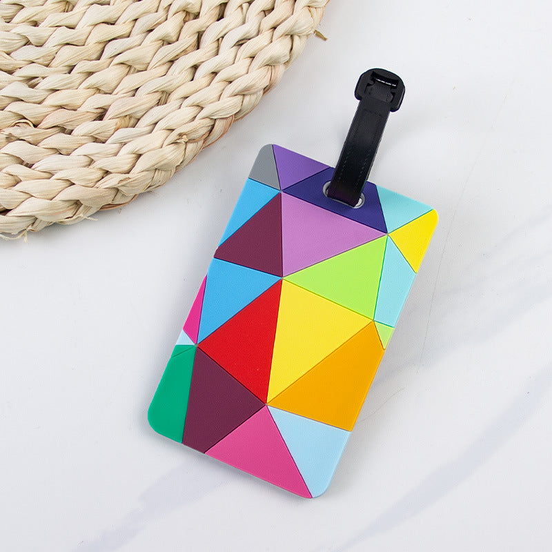 Geometric Travel Luggage Tag LoungeYard — product view 3