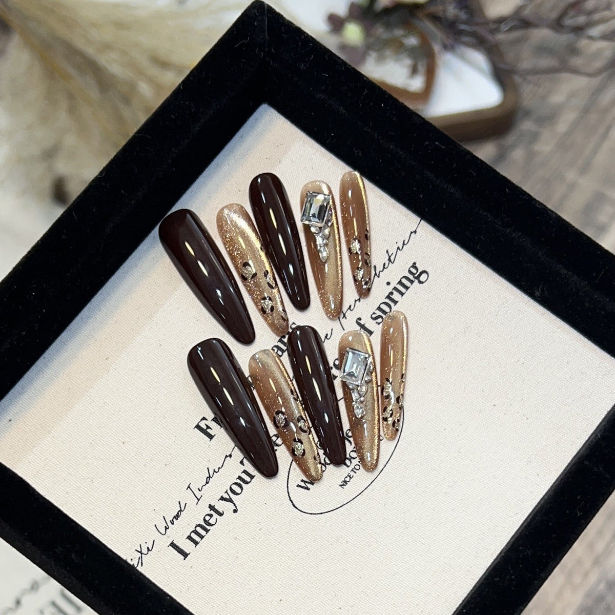 Glamorous Long Stiletto Press-On Nails — product view 1