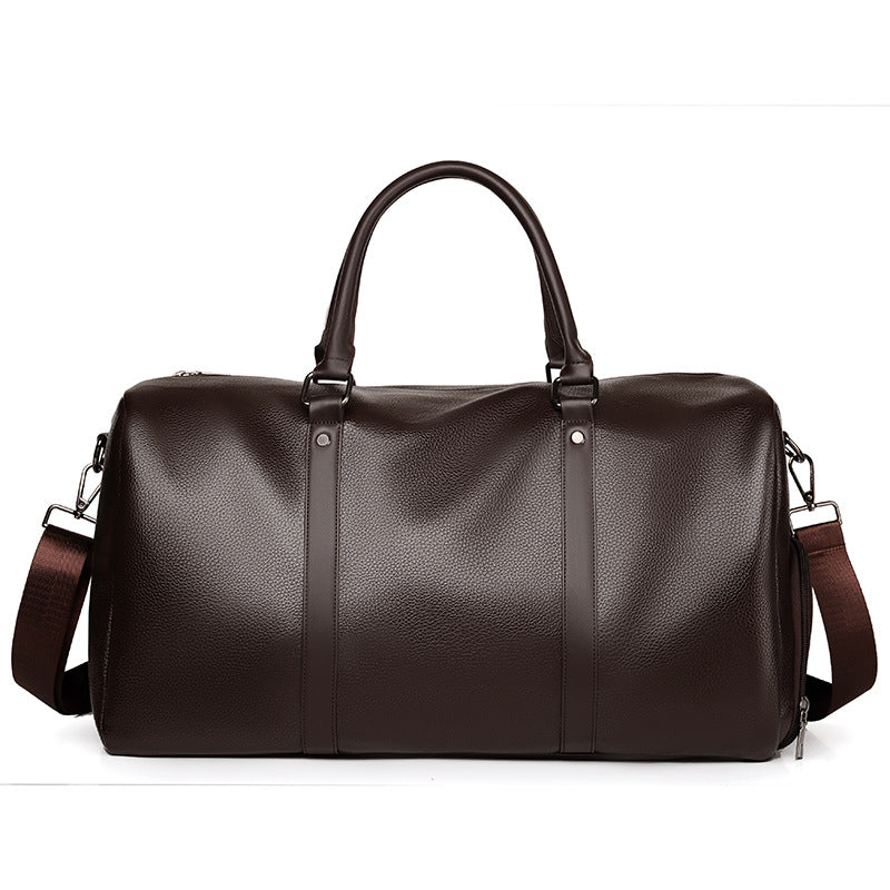 Premium Leather Travel Duffle Bag LoungeYard — product view 5