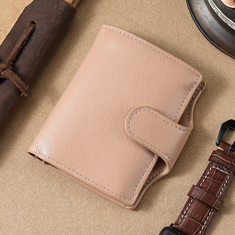 Slim Leather Trifold Wallet — product view 3