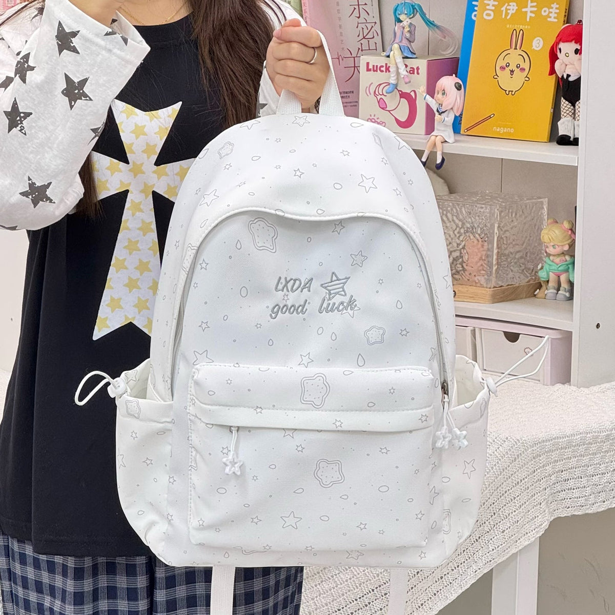 Cute Casual Print Backpack LoungeYard — product view 3