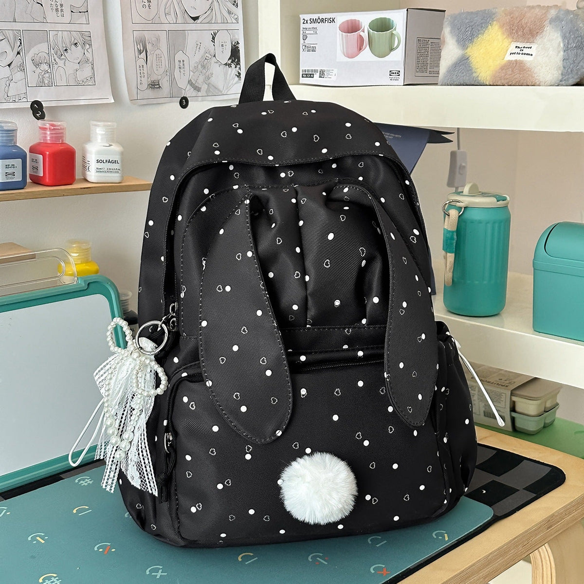 Cute Bunny Ear Backpack — product view 4