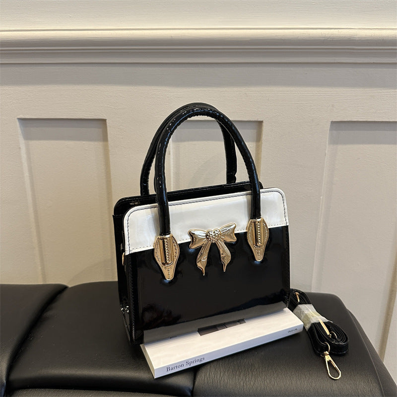 Elegant Bow-Accented Handheld Handbag — product view 5