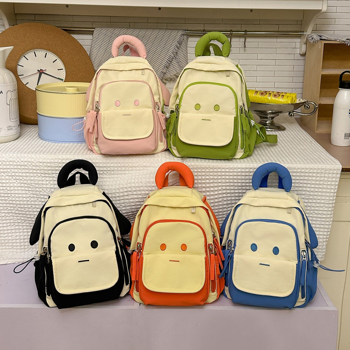 Cute Cartoon Animal-Themed Backpack LoungeYard — product view 4