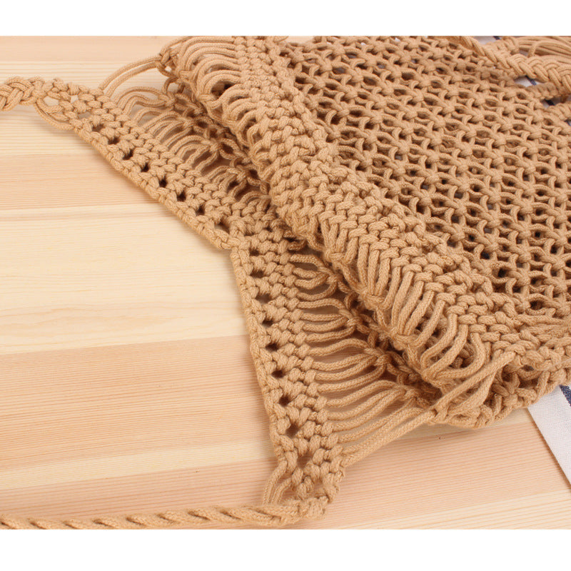 Versatile Macrame Tote Bag LoungeYard — product view 4