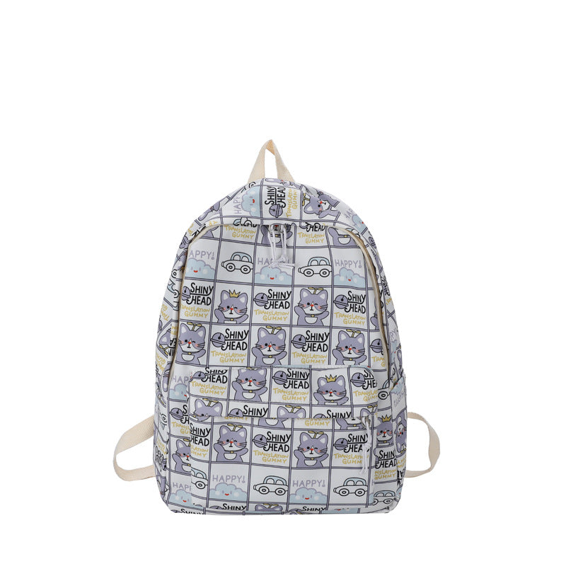 Cartoon Patterned Backpack LoungeYard — product view 7