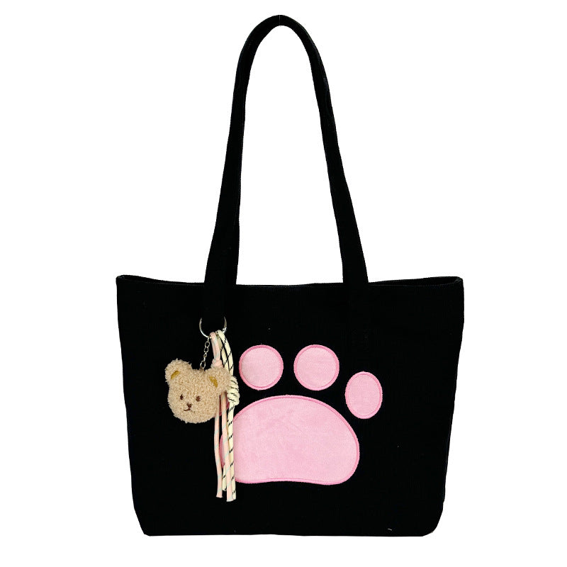 Cute Animal Paw Print Tote Bag — product view 6