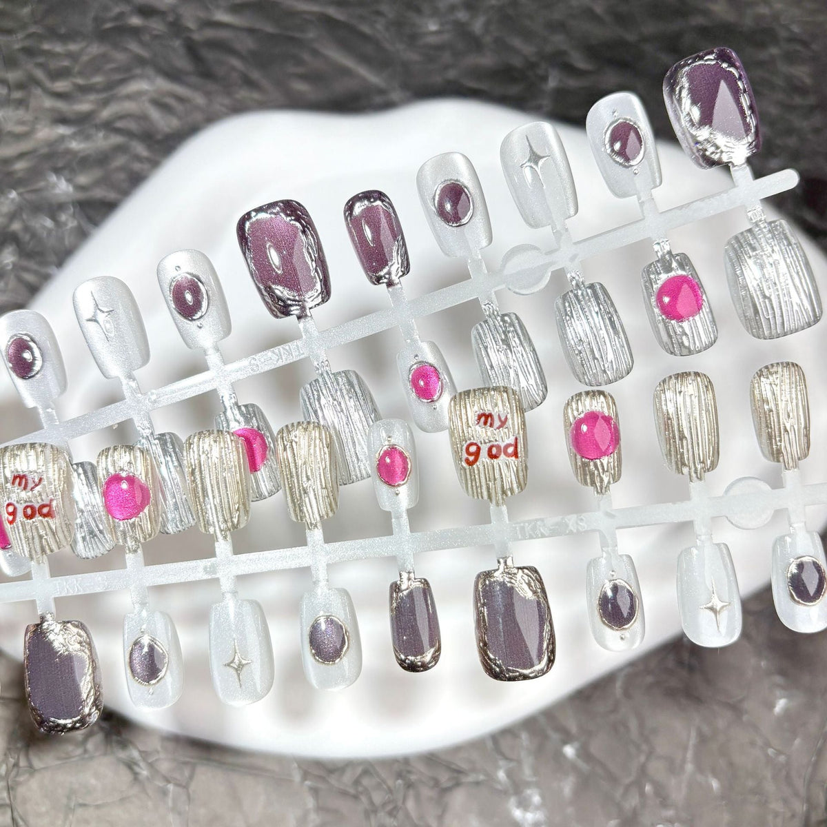 Decorative Nail Art Press-On Set 1790745357 — product view 3