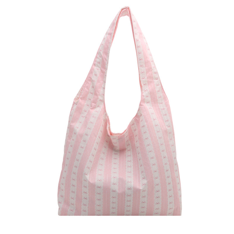 Striped Cotton Tote Bag — product view 6