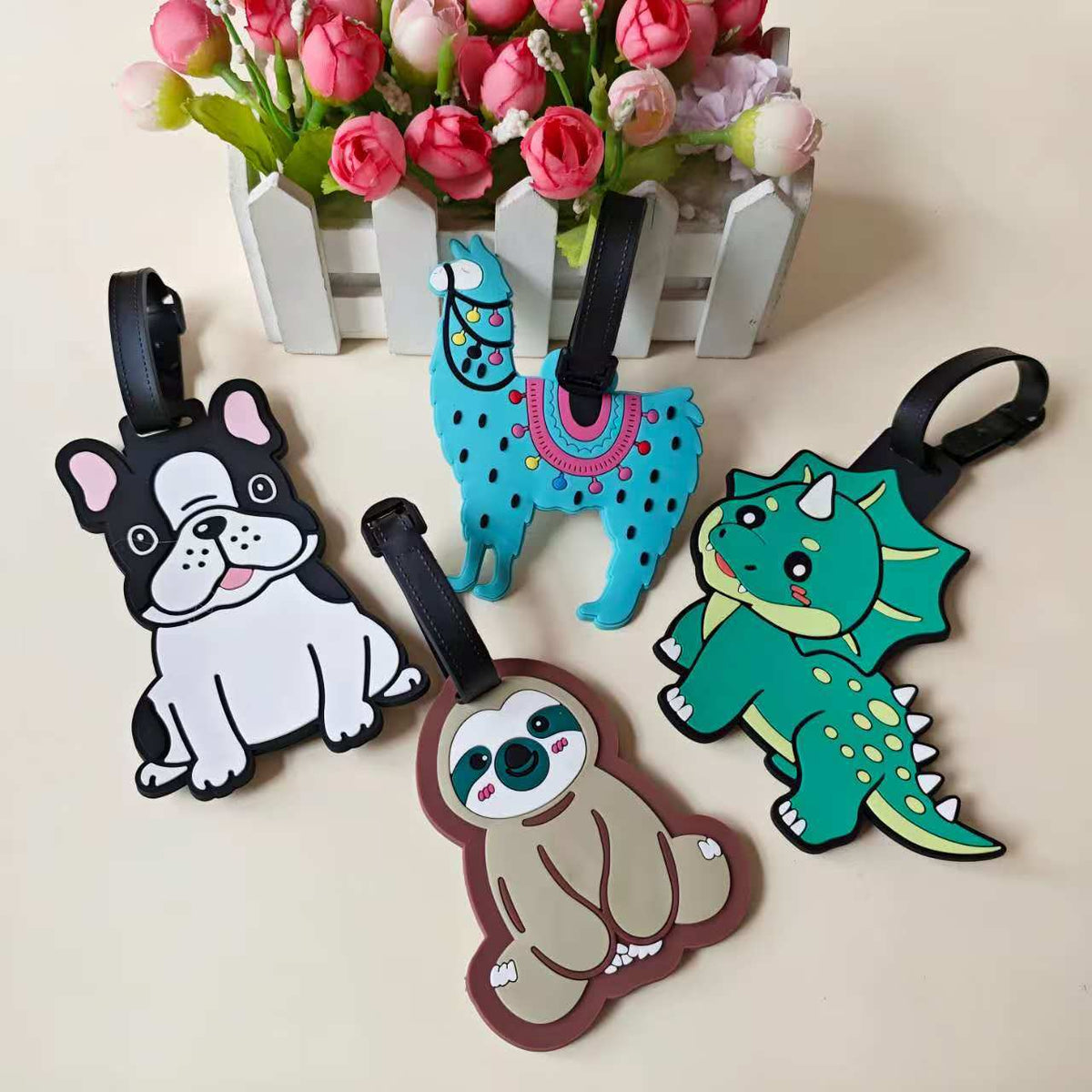 Unisex luggage tag in cute sloth design LoungeYard — product view 1