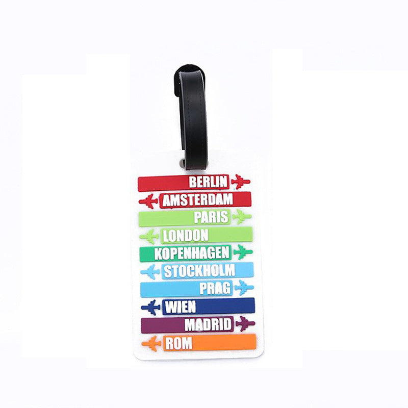 Unisex Luggage Tag with City Motifs LoungeYard — product view 6