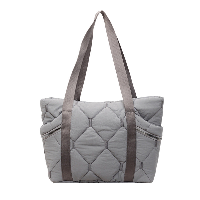 Quilted Multi-Pocket Tote Bag — product view 3