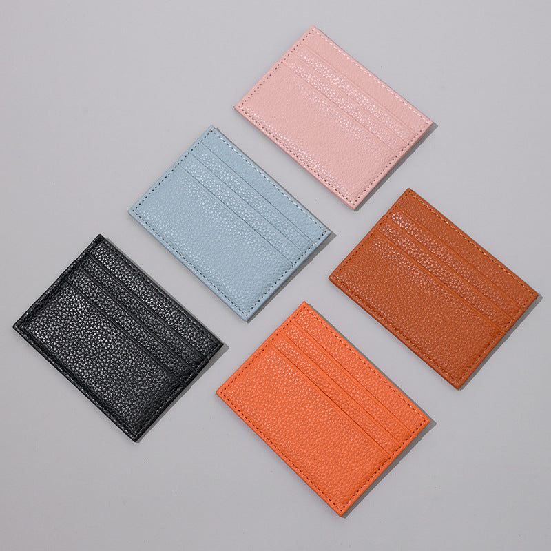 Textured Leather Card Holder — product view 6