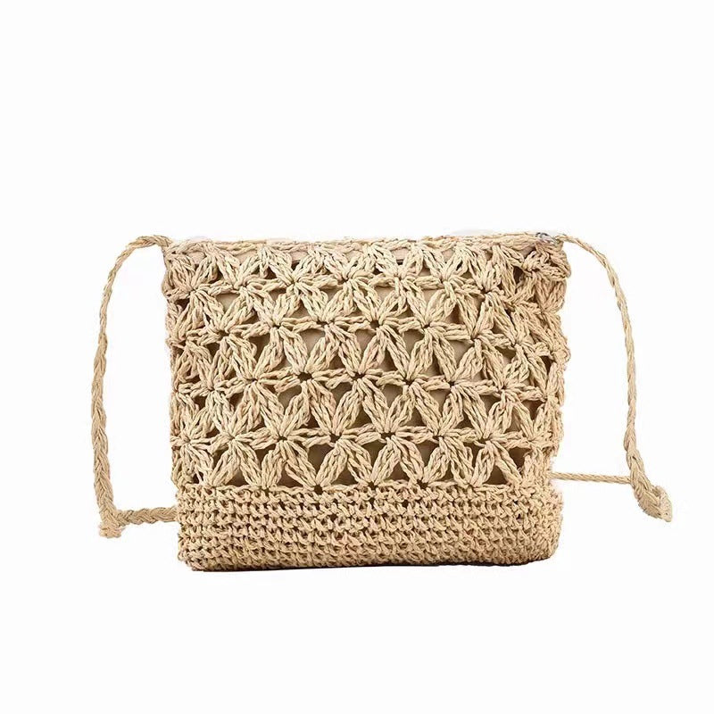 Crocheted Shoulder Bag Made of Natural Material LoungeYard — product view 5