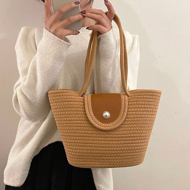 Handbag with Textured Design LoungeYard — product view 1