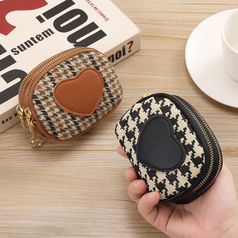 Stylish Double Zippered Coin Pouch — product view 3