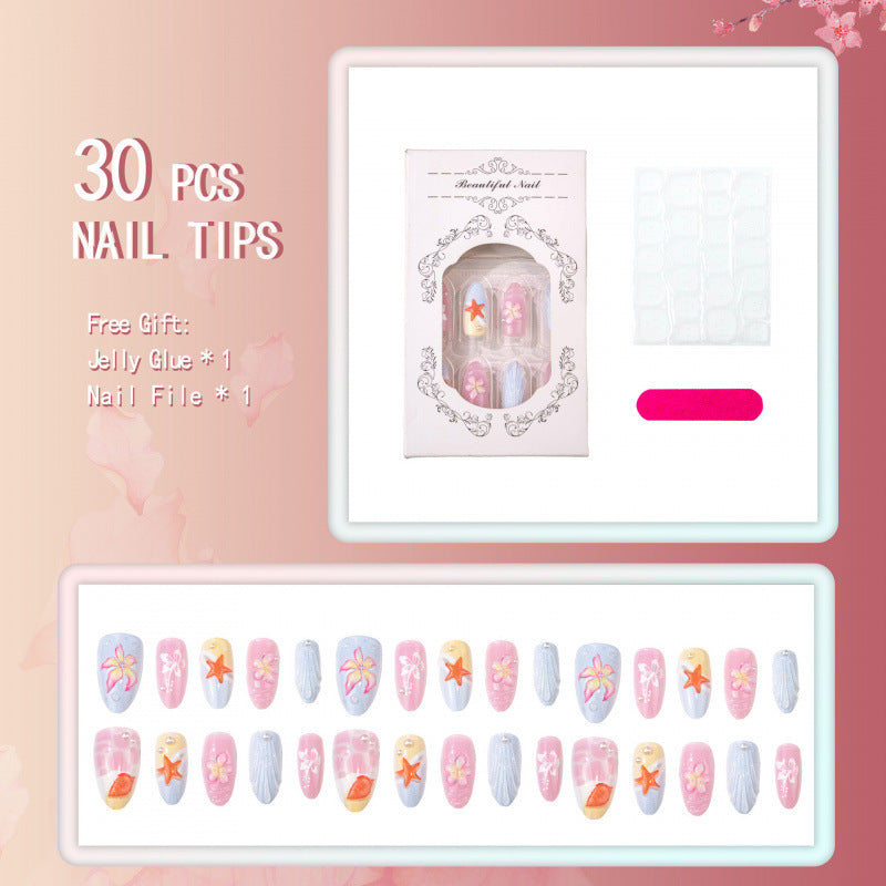 Ocean-Inspired Artful Press-On Nails — product view 3