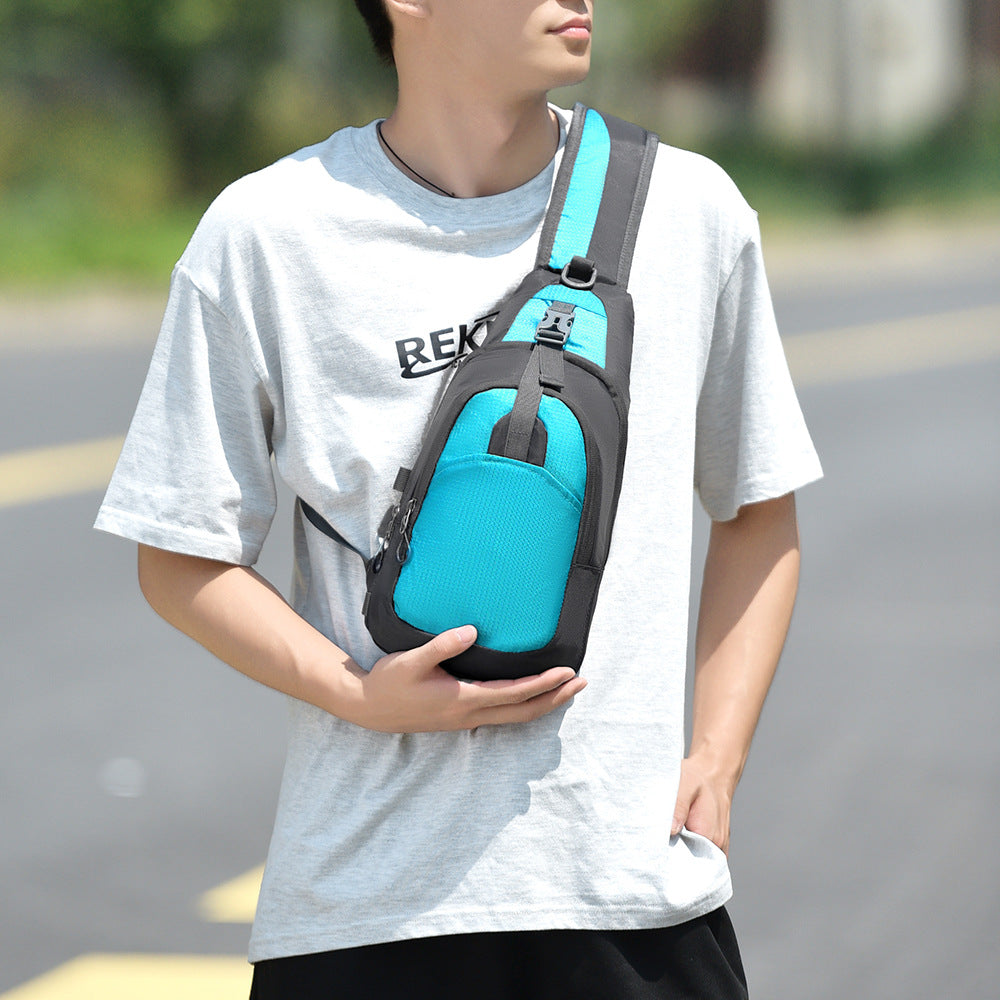 Sling backpack with comfortable back padding and many compartments LoungeYard — product view 2