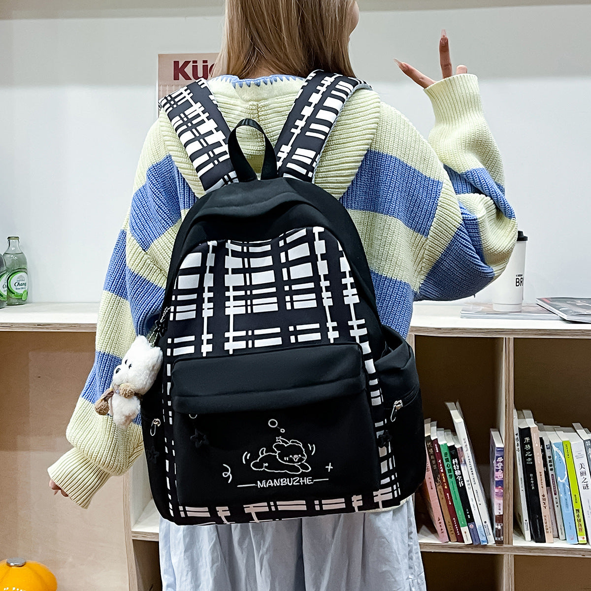 Cute Character-Designed Backpack LoungeYard 1791205546 — product view 3