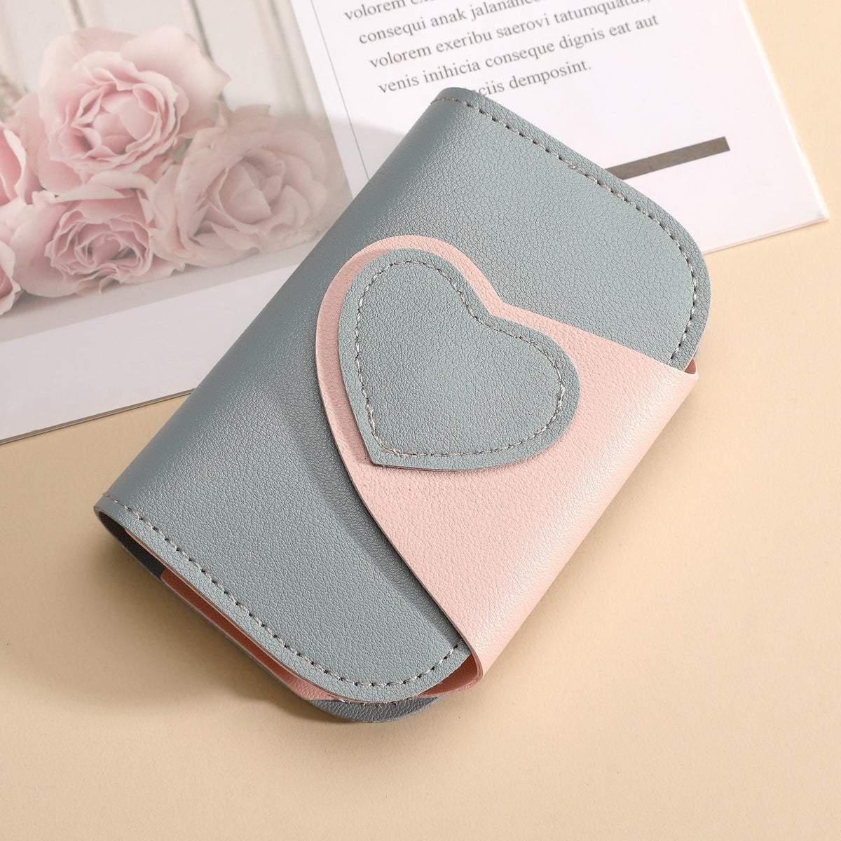 Heart-Embellished Mini Wallet — product view 2