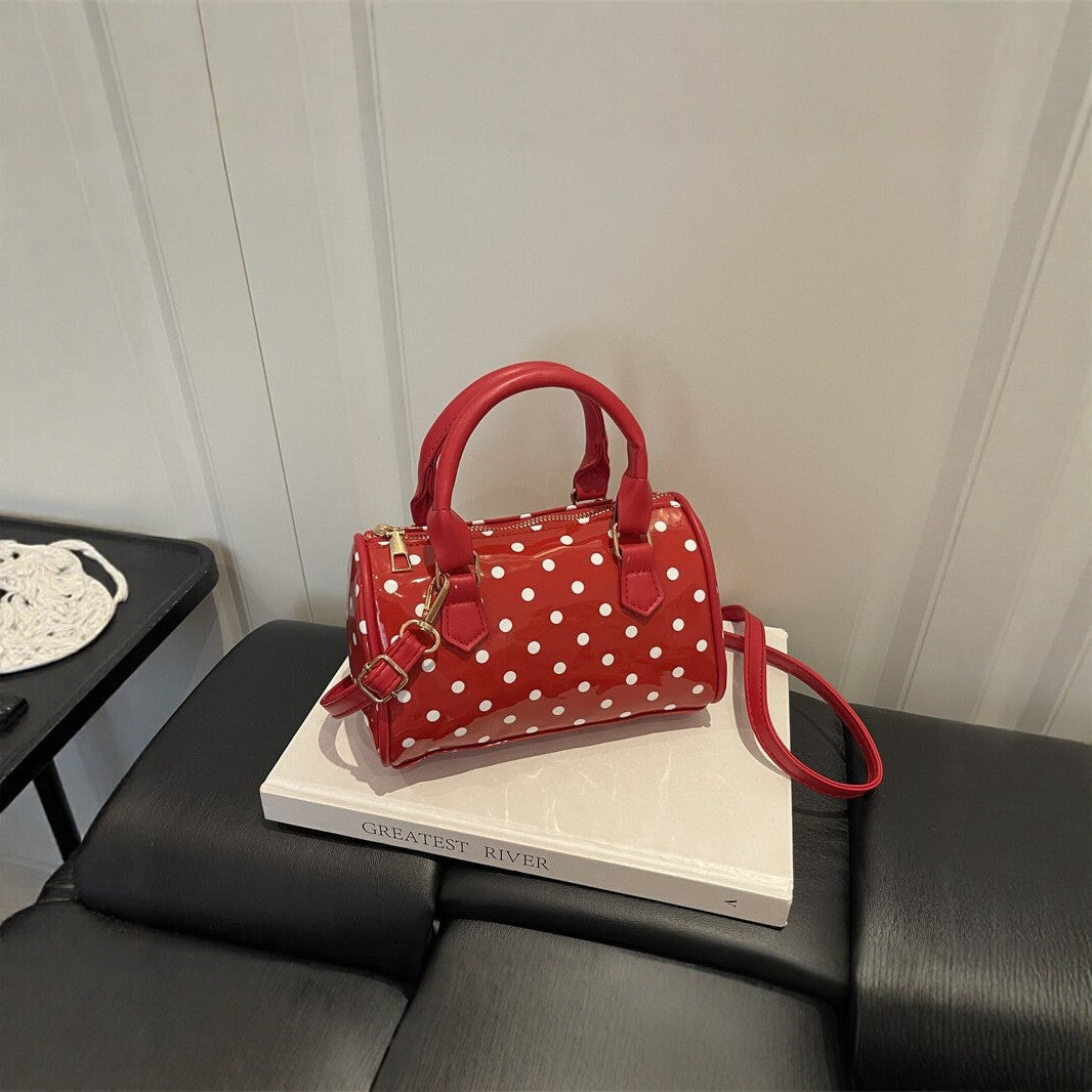 Polka Dot Handheld Satchel — product view 2