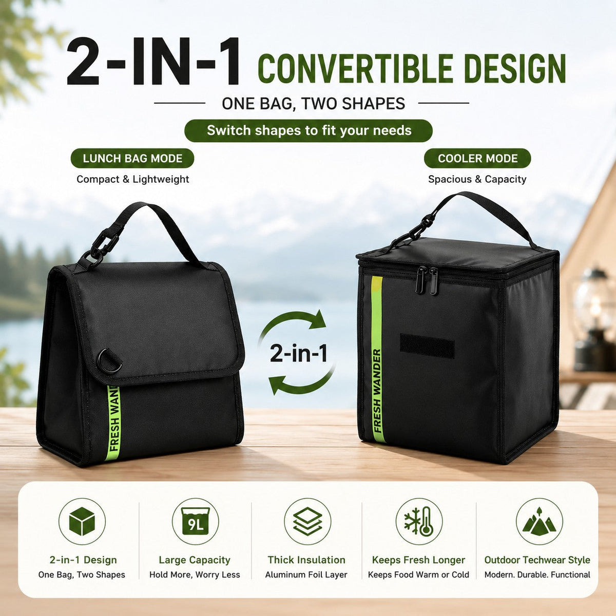 Insulated Lunch Box Organizer LoungeYard — product view 1