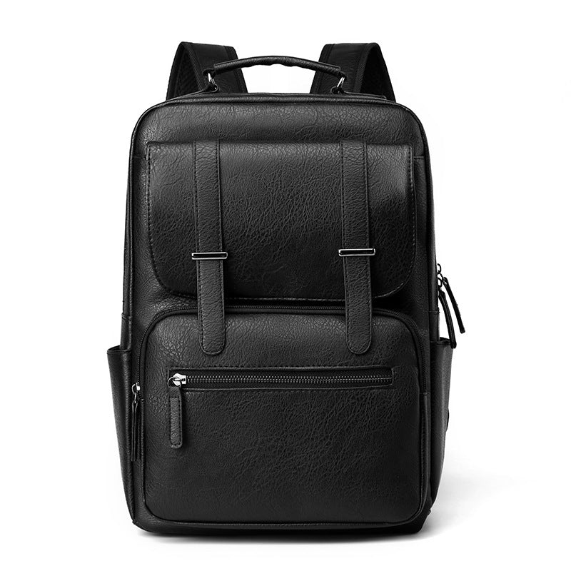 Leather Laptop Backpack LoungeYard — product view 5