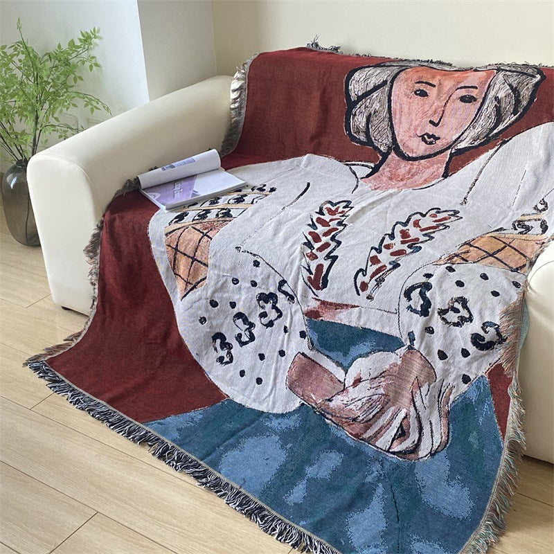 Whimsical Frog Patterned Throw Blanket — product view 3