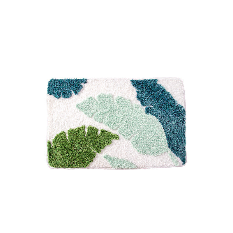 Leaf Print Bath Mat Bowlift — product view 2