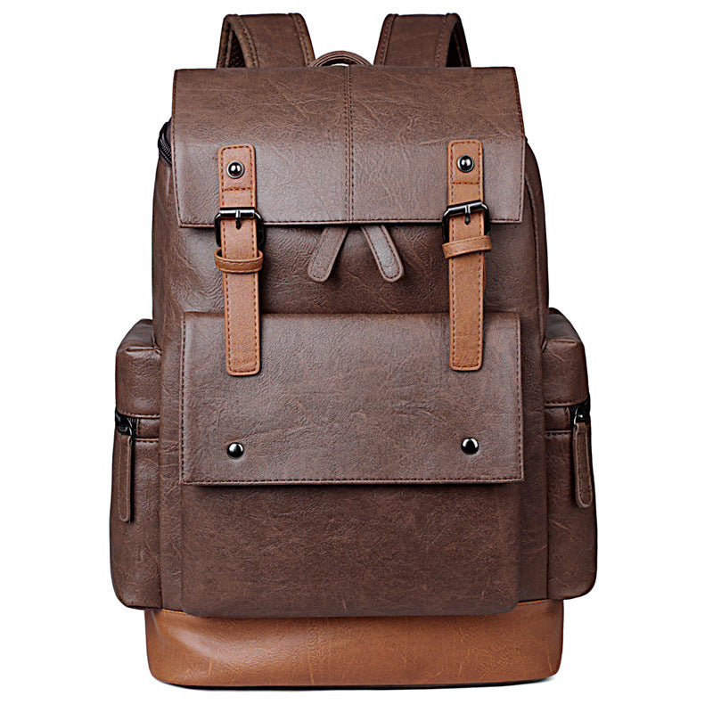 Elegant Backpack Made of Durable Synthetic Leather LoungeYard — product view 5