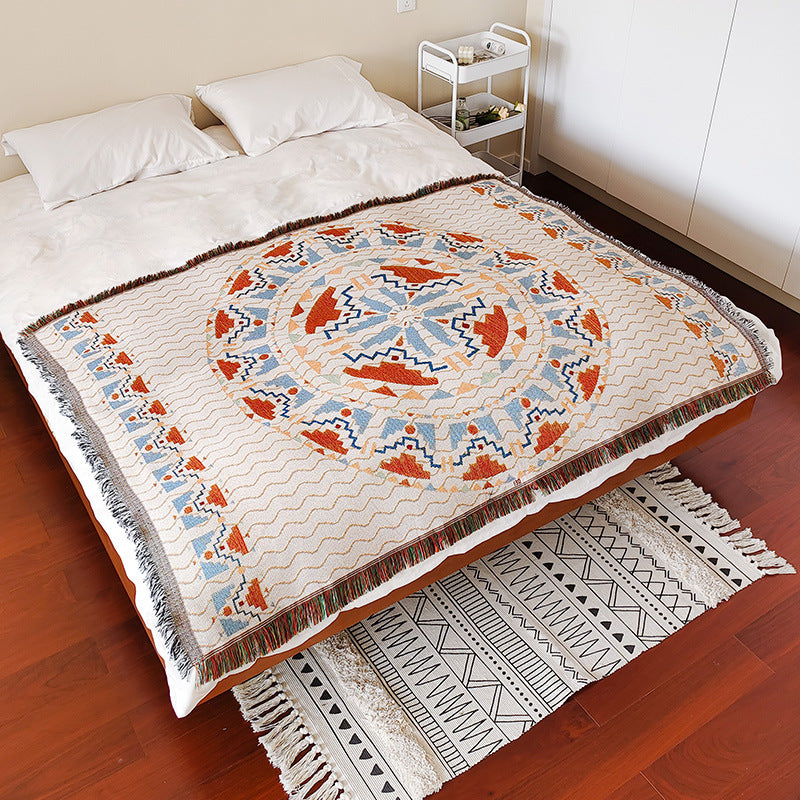 Bohemian Patterned Throw Blanket — product view 3