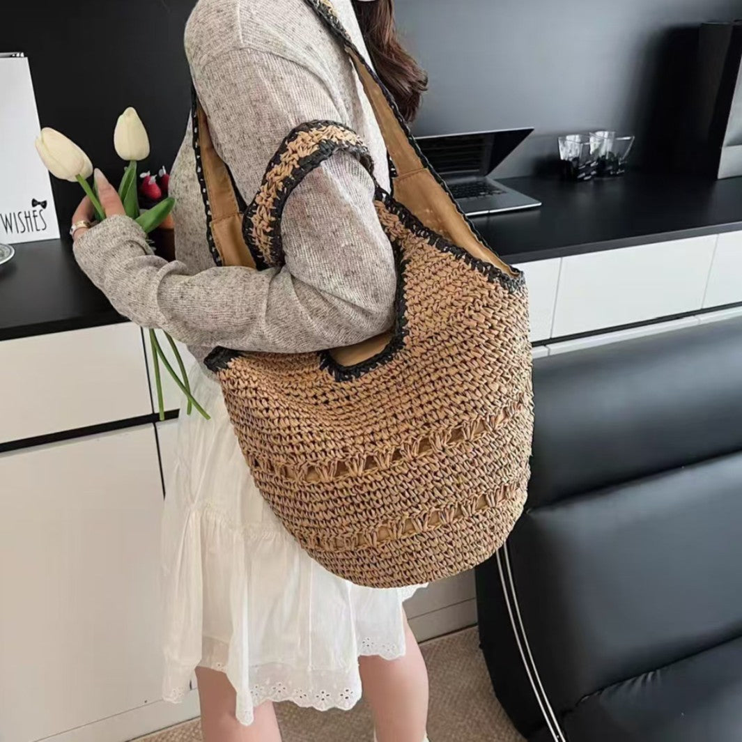 Macrame Beach Bag in Elegant Boho Design LoungeYard — product view 1