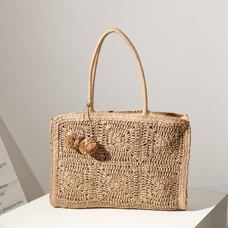 Handcrafted Macrame Beach Bag LoungeYard — product view 7